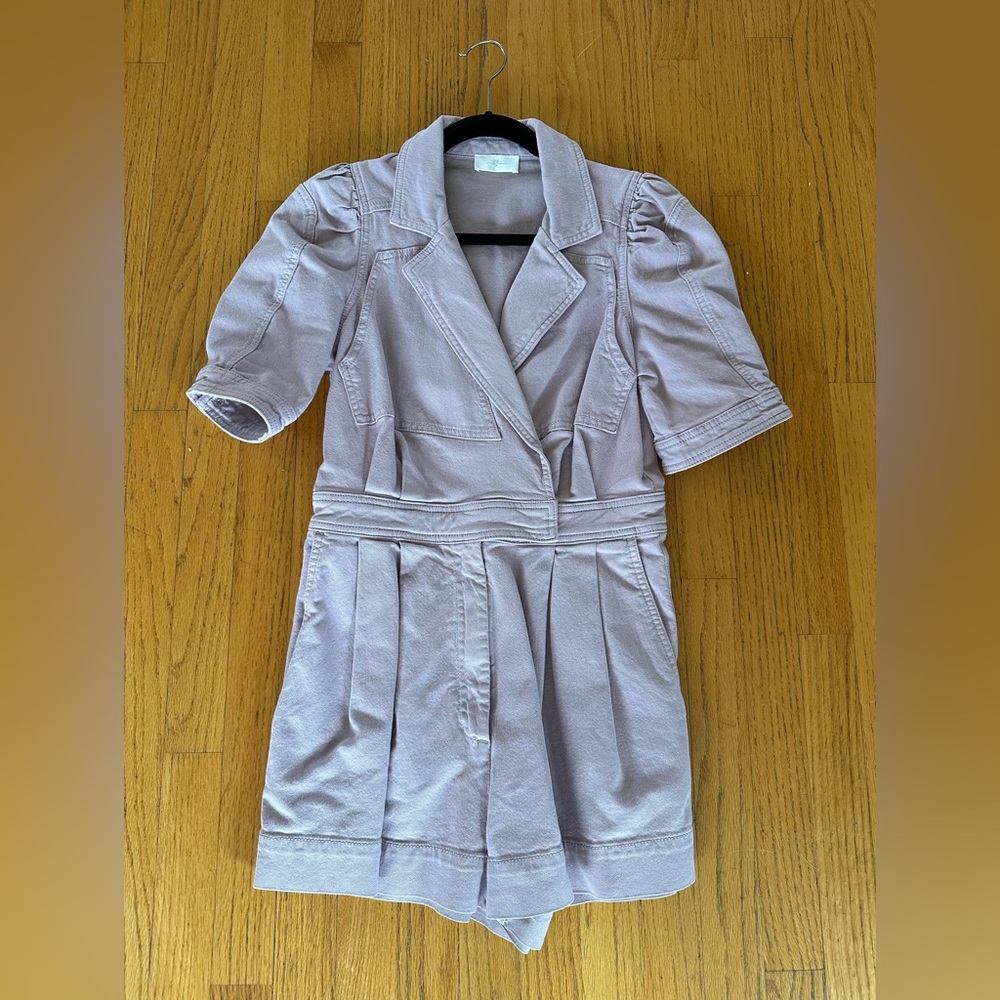 7 for all mankind seamed romper in lavender